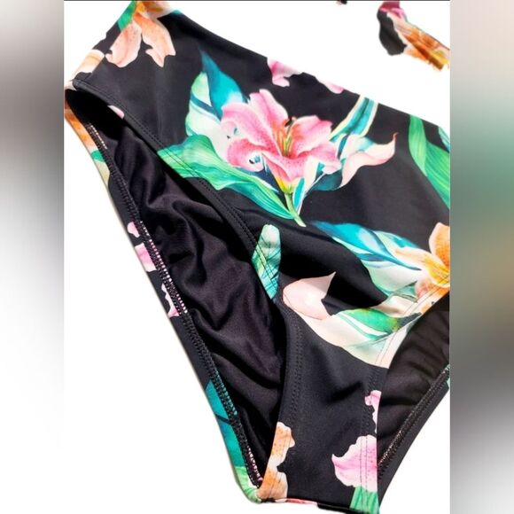 NEXT 2pc Women's M Keoki Palms 25 min Sports Bra Swim Top + High Rise Bikini NWT - Picture 9 of 16